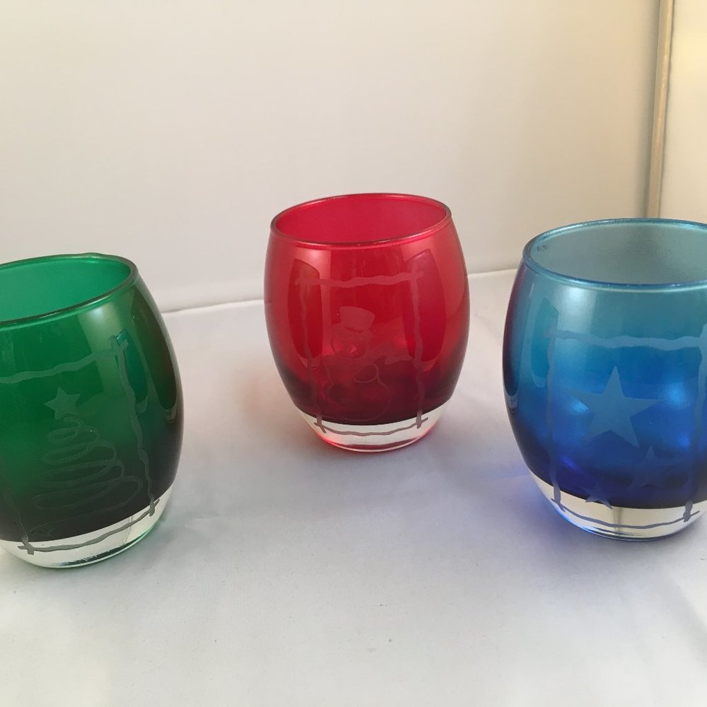 Vintage PartyLite Holiday Tealight Trio